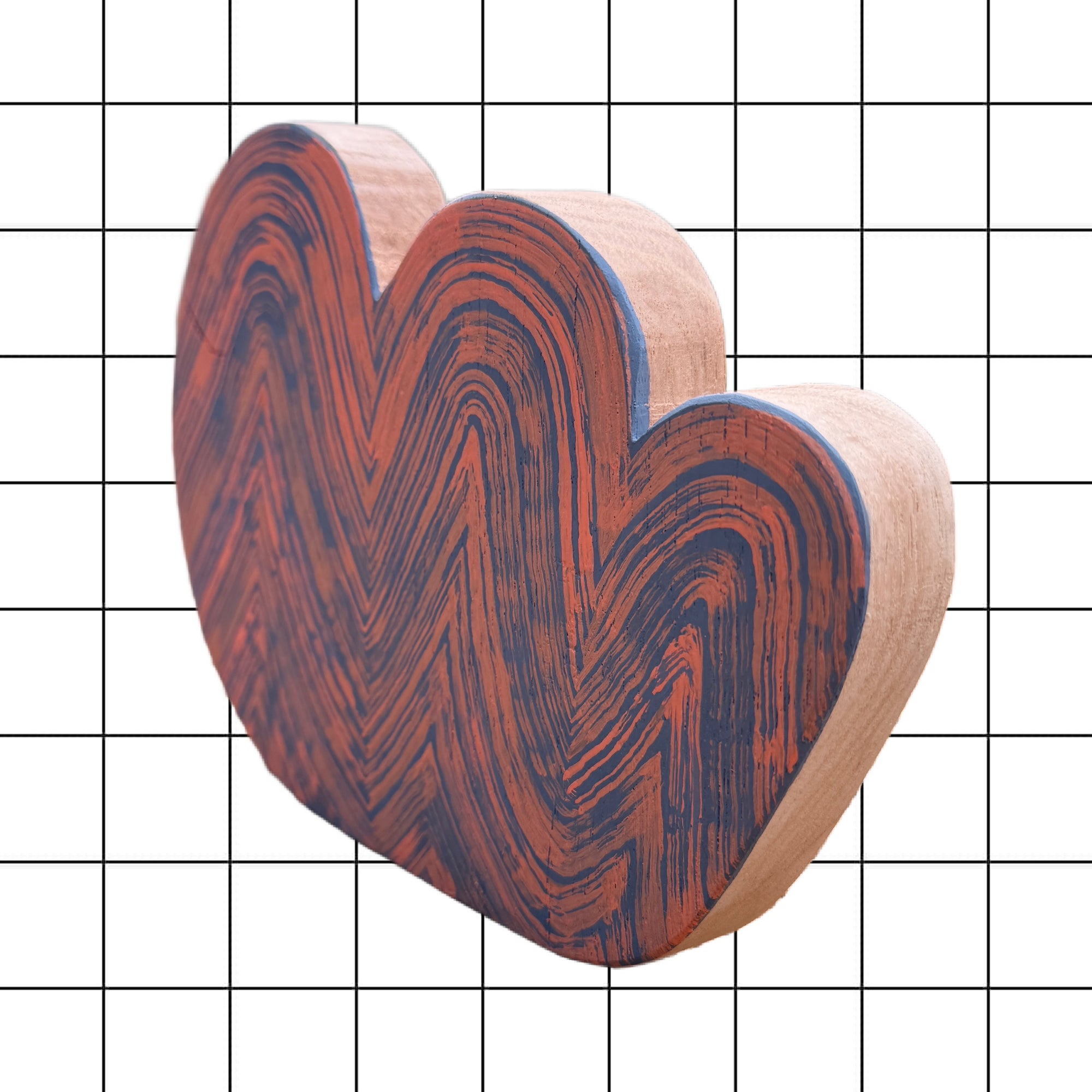 watermelon - Pecan Wood Art Object