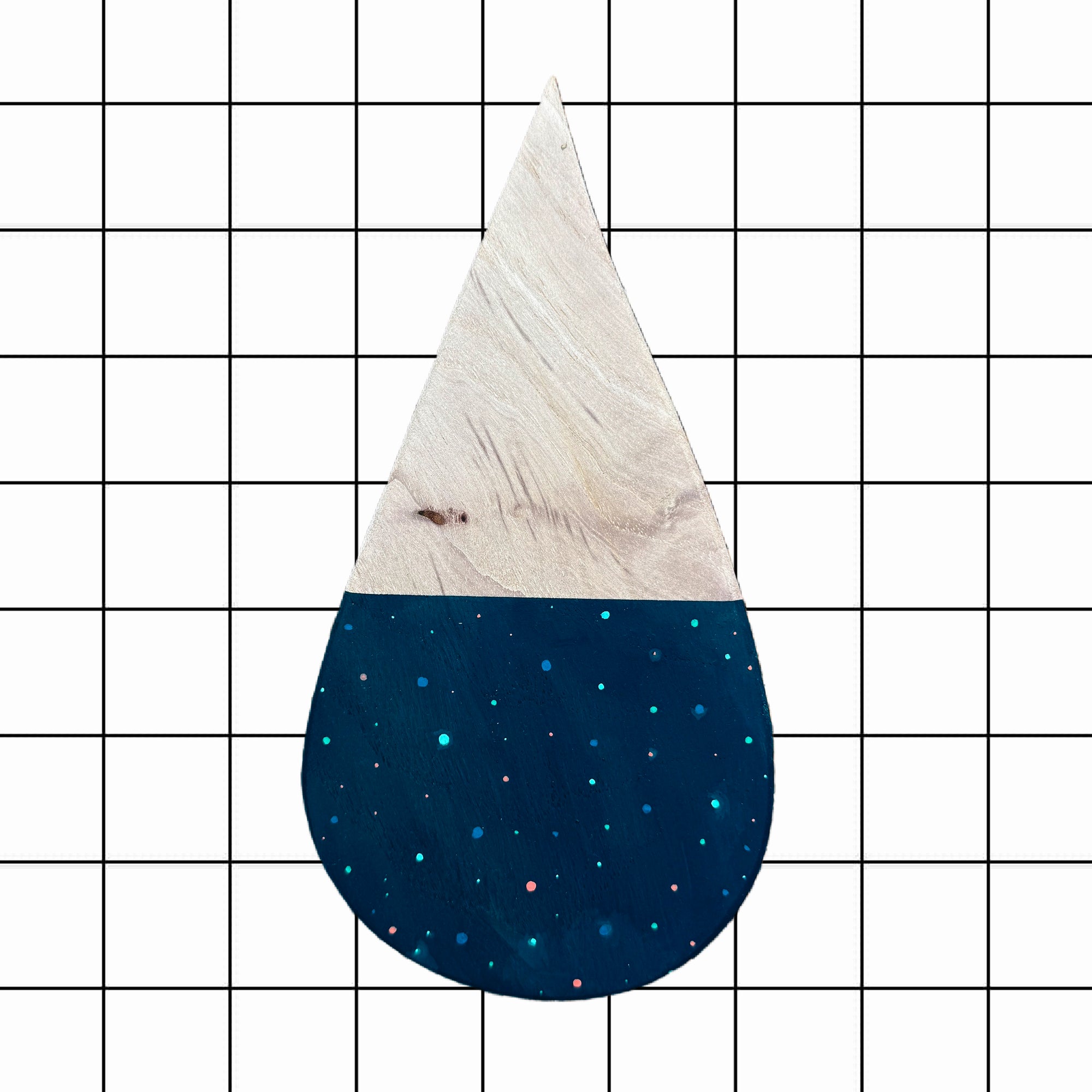 Tear drop - Pecan Wood Art Object