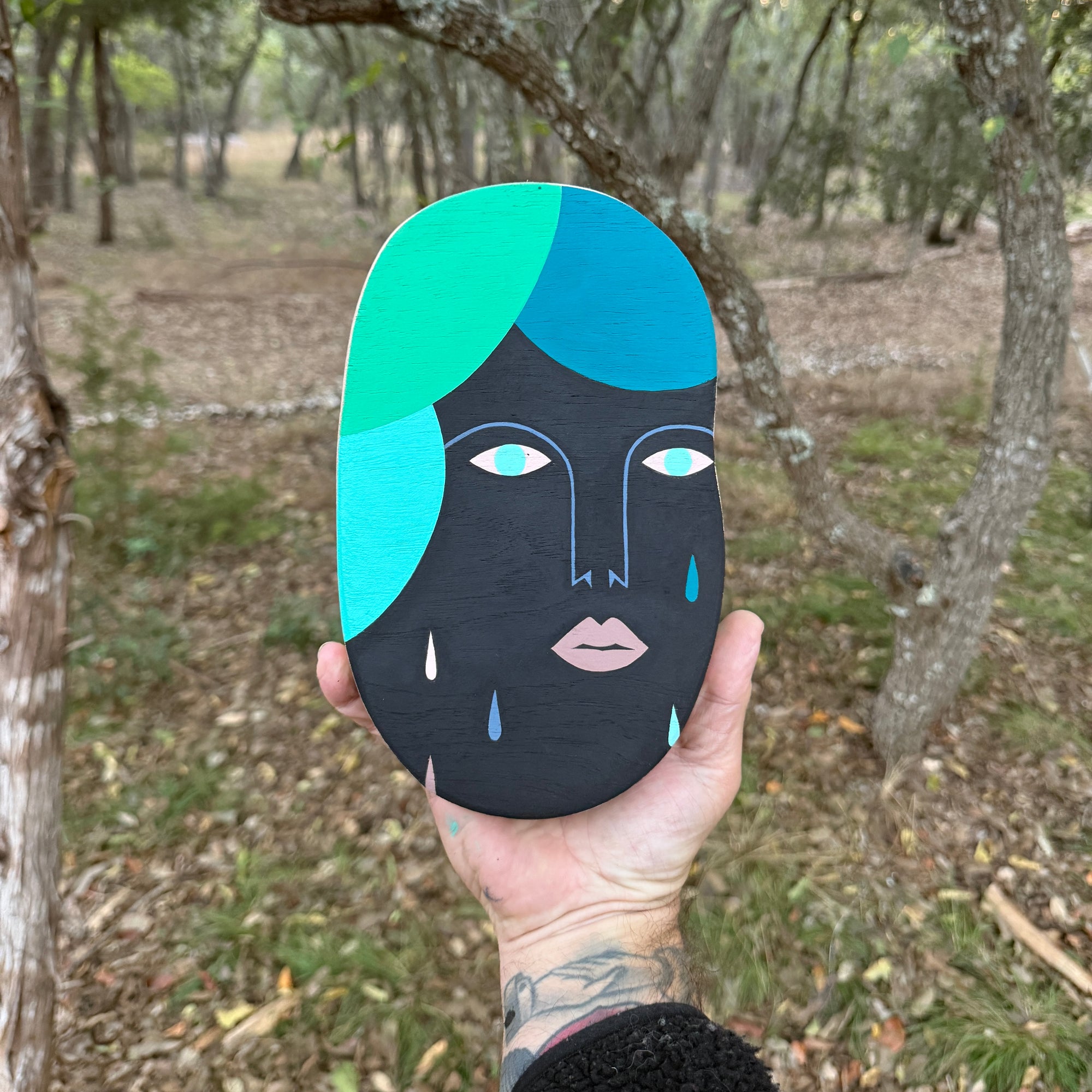 Head - Pecan Wood Art Object