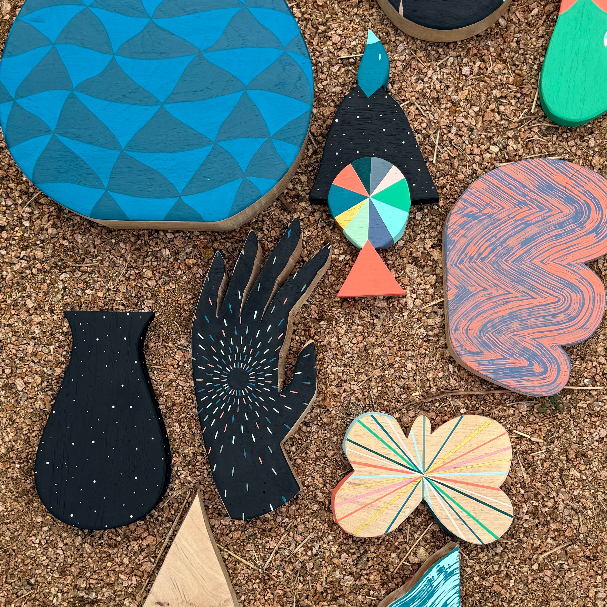 Star vessel - Pecan Wood Art Object