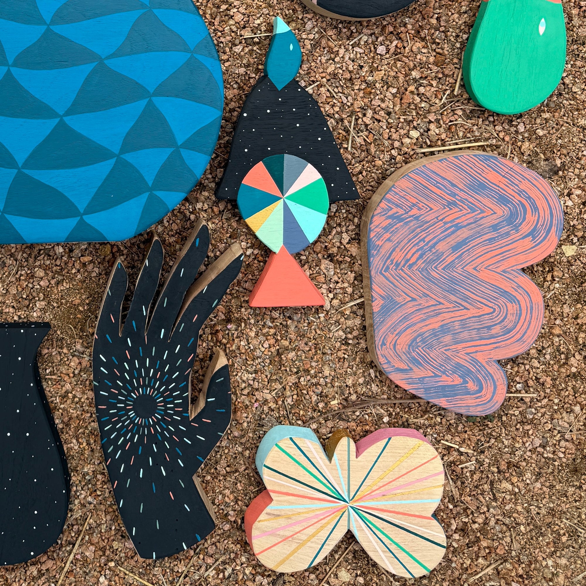 watermelon - Pecan Wood Art Object